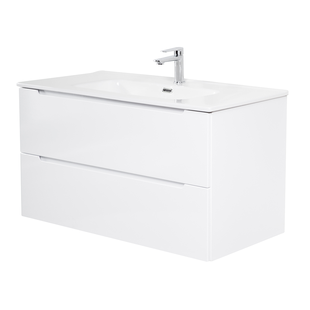 Приобрести belbagno тумба с раковиной etna 100 см, подвесная bianco lucido, белая раковина