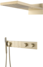 Boheme Душевая система Zodiac с термостатом, встраиваемая, матовое золото 133-MG