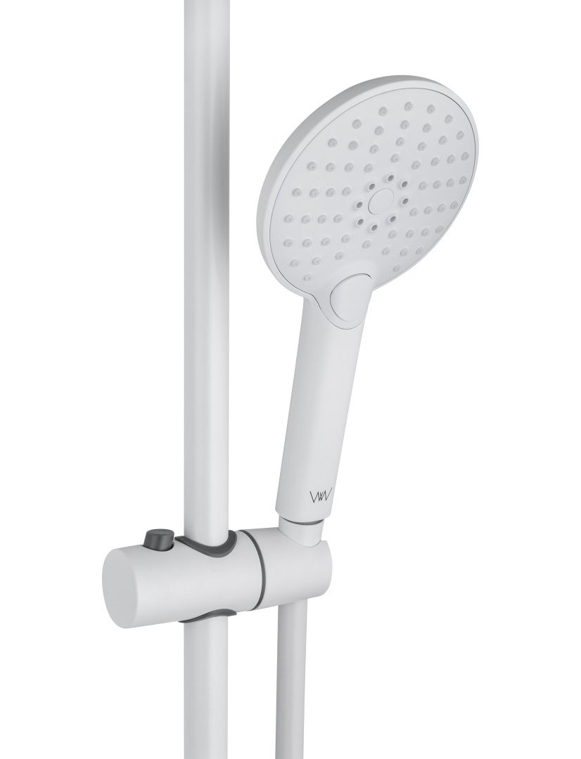 Приобрести смеситель для ванны с душевым гарнитуром wonzon & woghand alfa, белый матовый (ww-ae3201-mw)