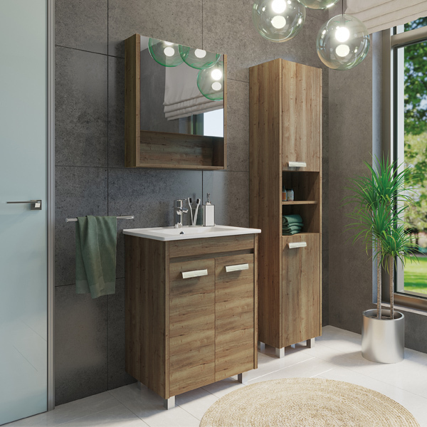 Приобрести сomforty тумба с раковиной "марио-60" дуб темный