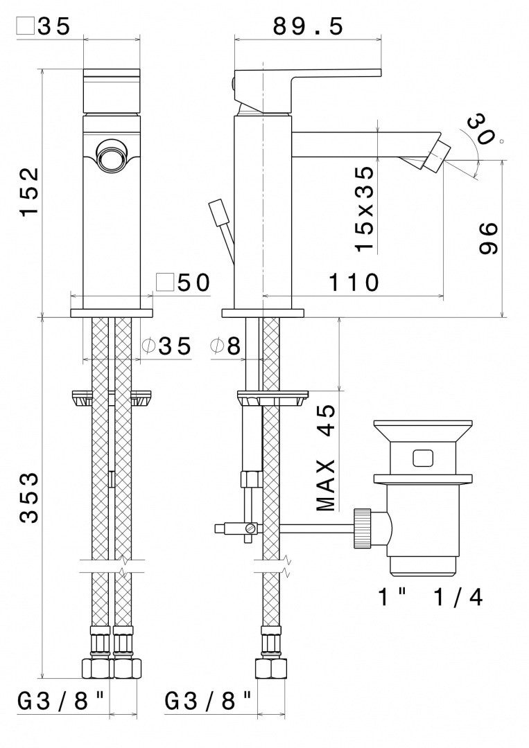 Приобрести kerama marazzi смеситель для биде futura, хром 66425km.21.018