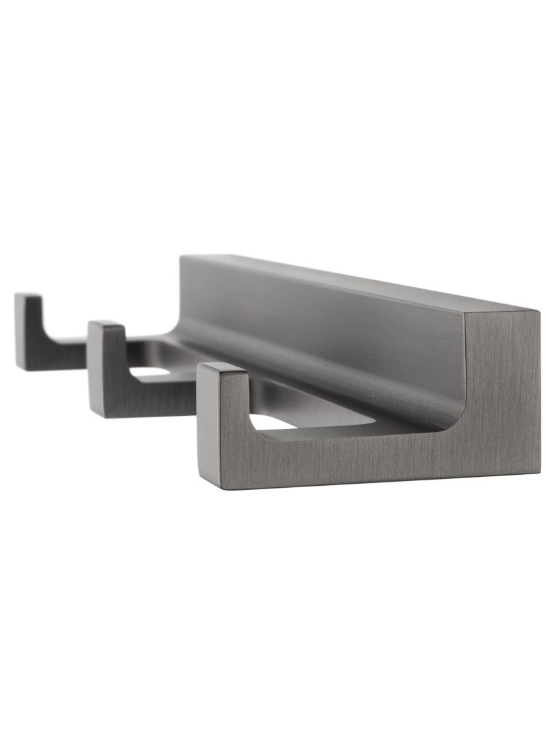 Приобрести вешалка с 3 крючками для ванной wonzon & woghand eclipse, темный графит (ww-9135-gm)