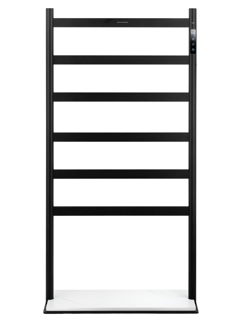 Приобрести полотенцесушитель электрический напольный wonzon & woghand essen, черный матовый (ww-a406-mb)