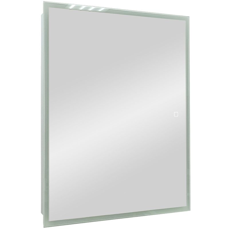 Приобрести continent зеркало шкаф с подсветкой reflex 50х80 см, сенсорный включатель, белое