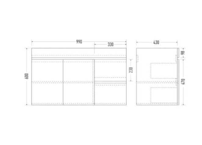 Приобрести mirsant тумба подвесная next 100\1 100 см с раковиной more -100 ут000086062