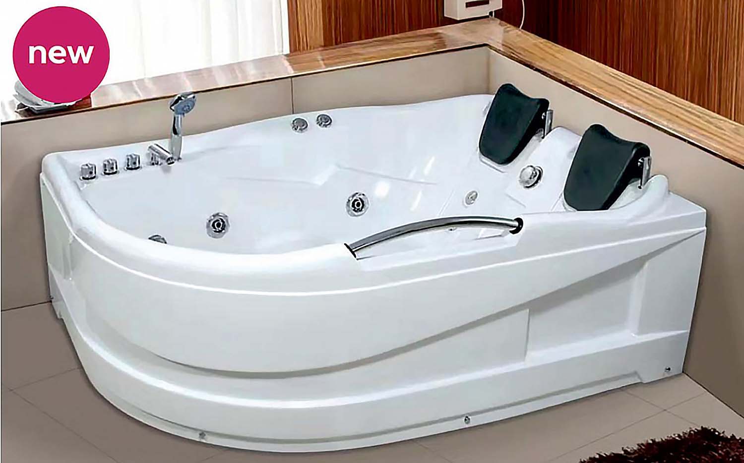 Приобрести loranto ванна акриловая с гидромассажем 170х120 см, белая, правосторонняя(cs-806rn)