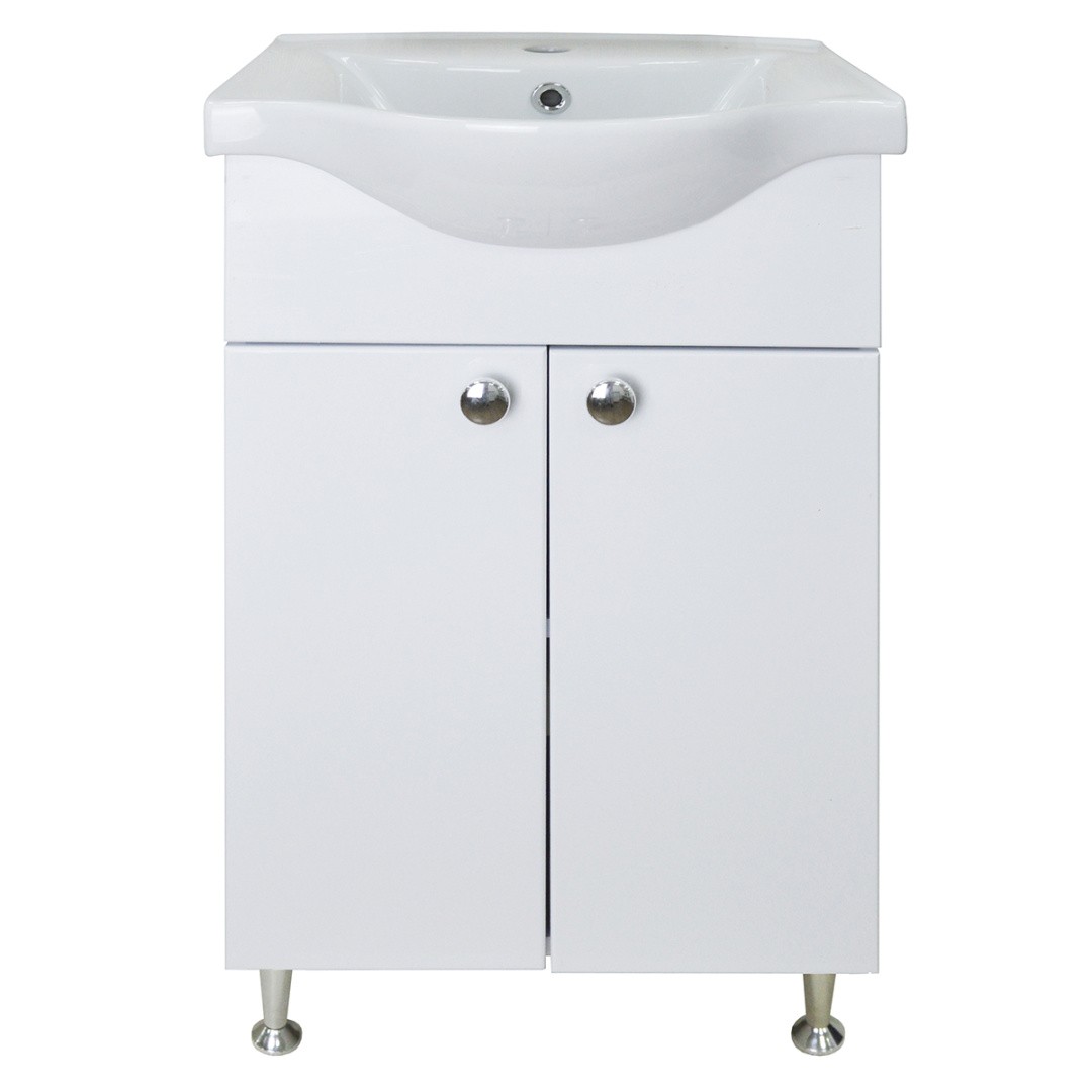 Приобрести loranto тумба напольная с раковиной моника new 50х82 см, белая (cs00071364)