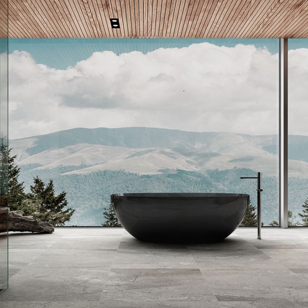 Приобрести vincea отдельностоящая ванна crystalmood 170х75 см, черная прозрачная vbt-6t01b