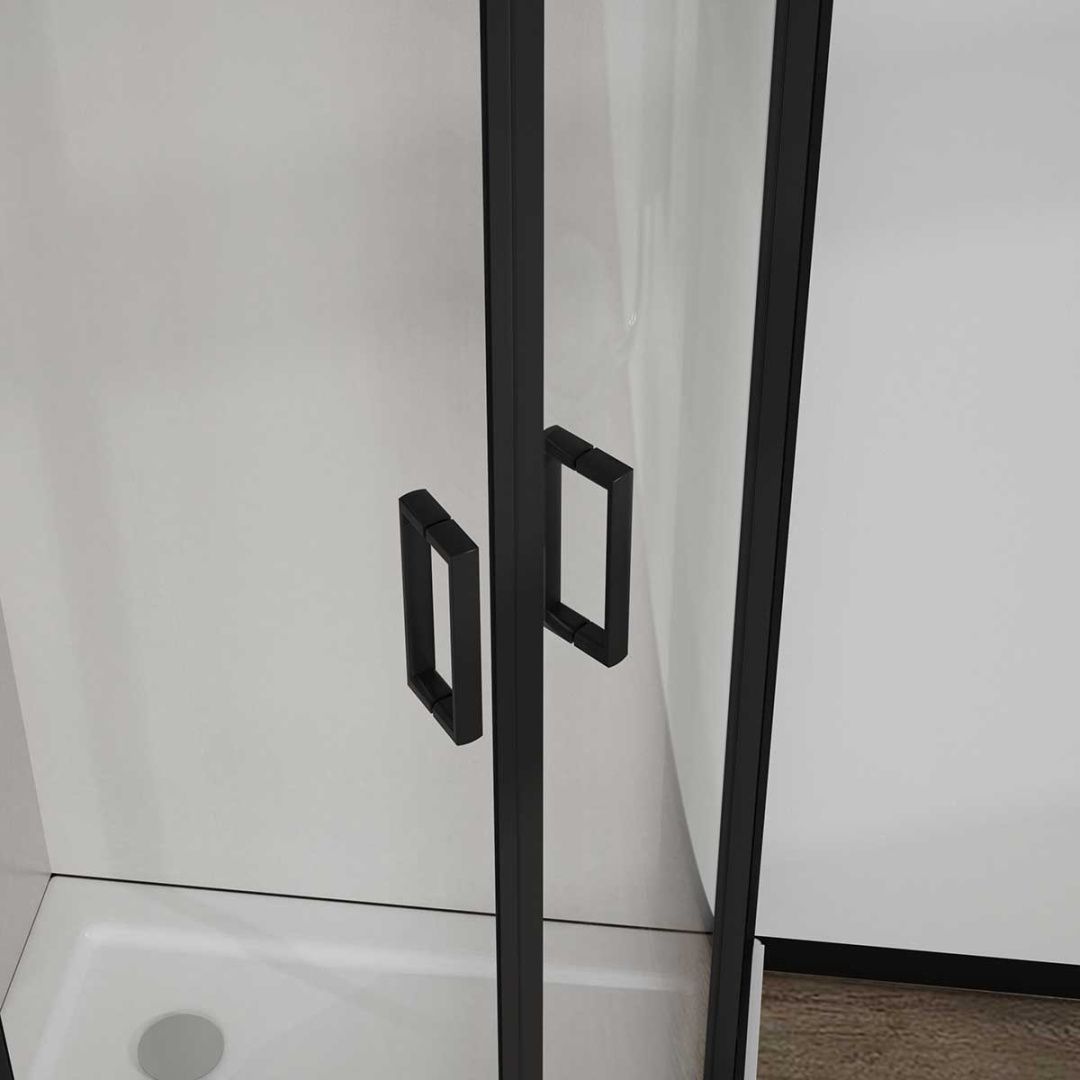 Приобрести vincea душевое ограждение city 90х90 см, прозрачное, черное vsq-5ct900clb