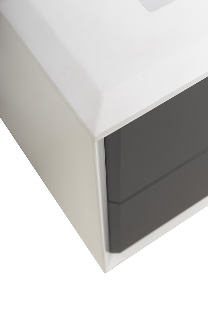 Приобрести cezares тумба подвесная с раковиной bellagio 106 см grigio nuvola, левостороняя, серая 55301