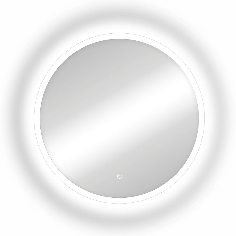 Приобрести continent зеркало с подсветкой brida 60х60 см, сенсорный включатель, белое