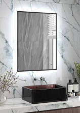 Continent Зеркало с подсветкой Meridian Грэймуар 60х80 см, серое