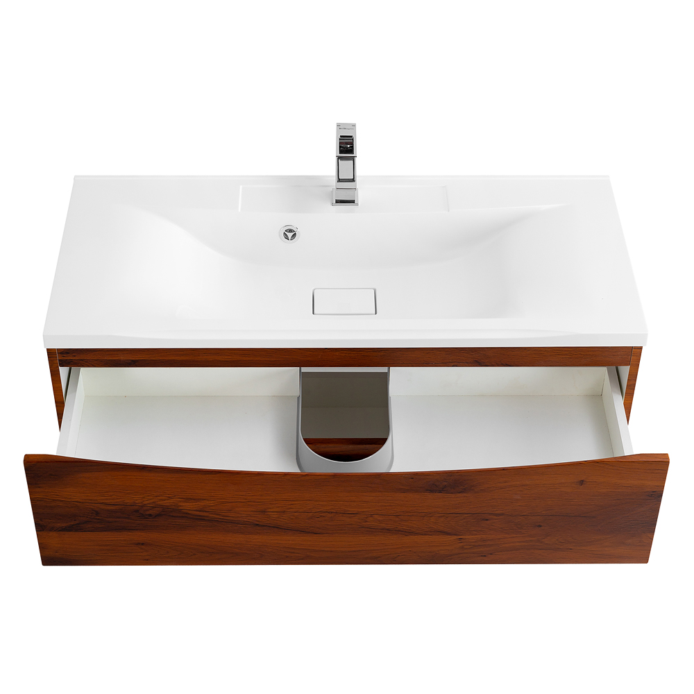 Приобрести belbagno тумба с раковиной marino 100 см, напольная rovere cillegio, белая раковина