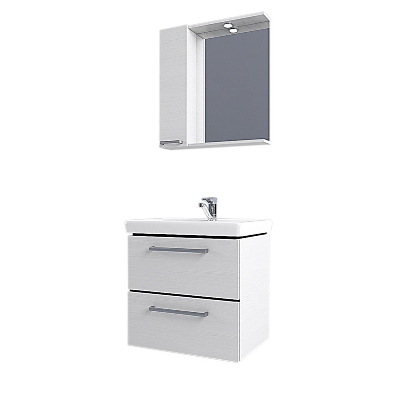 Приобрести тумба под раковину, напольная акватон ронда 55 см, дуб светлый 1a207601rsc20