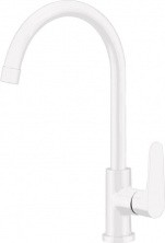 CEZARES Смеситель для кухни с высоким изливом LACONICO, белый LACONICO-C-LL25-BLC