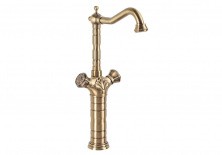 Смеситель для раковины высокий Bronze de Luxe Royal 21973, бронза