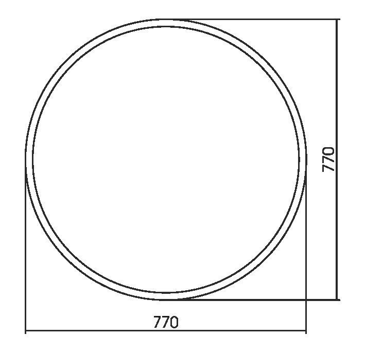 Приобрести azario зеркало манхэттен 77х77 см, металлическая рама, белый фр-00002348