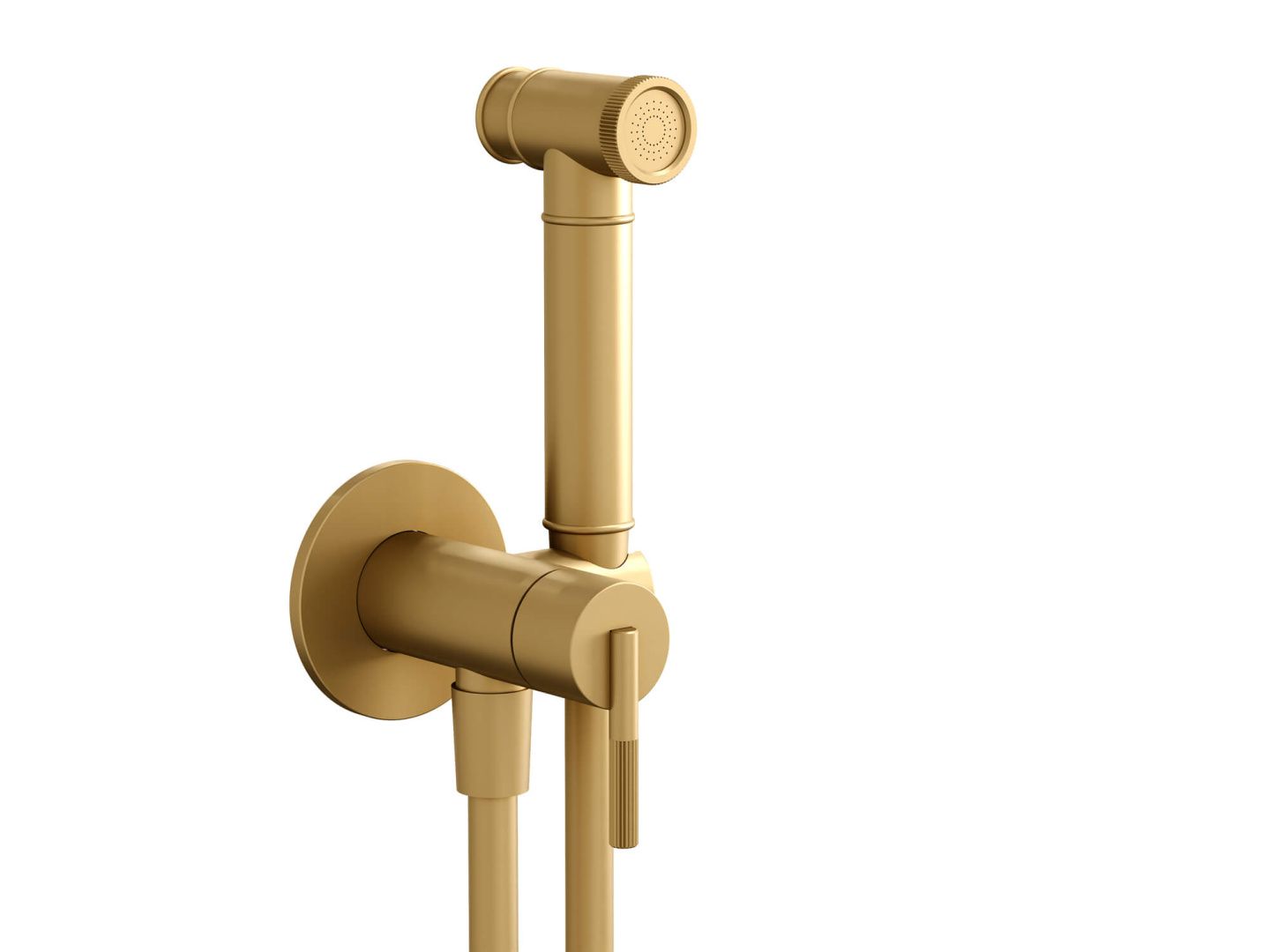 Приобрести hayzburg встраиваемый смеситель с гигиеническим душем, ( на одну воду), золото матовое hb-4005-3bg