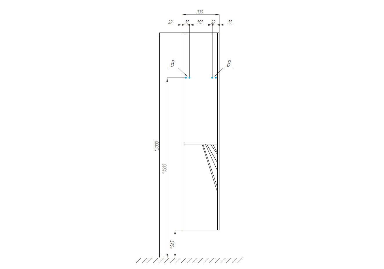 Приобрести пенал подвесной акватон сакура, левый, светлое дерево 1a219903skw8l