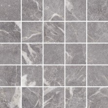 Мозаика Kerranova Marble Trend 307x307 мм, MR, Silver River, серая