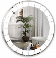 Azario Зеркало Пандора 77х77 см, с подсветкой, сенсорное вкл, диммер LED-00002504