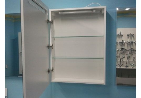 Приобрести зеркало-шкаф с подсветкой америна 60 см, левый