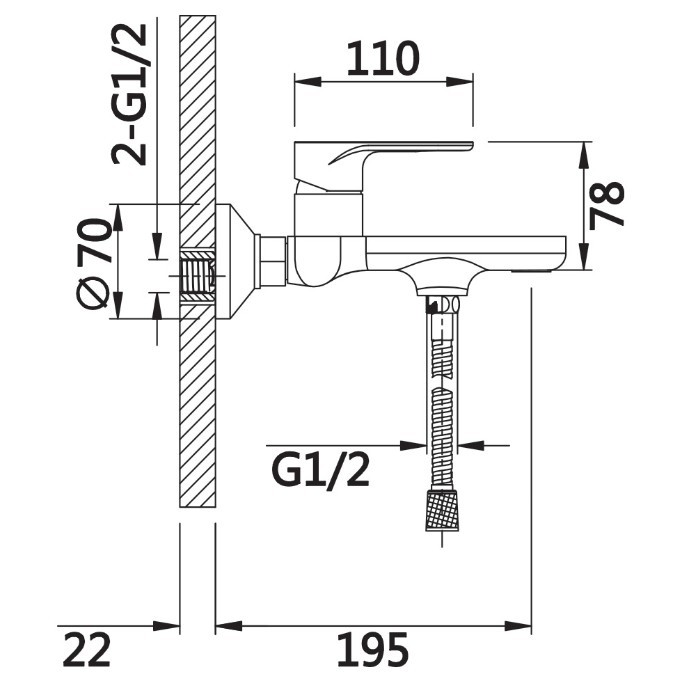 Приобрести смеситель для ванны vieir ergo с ручным душем, белый\хром v043541f