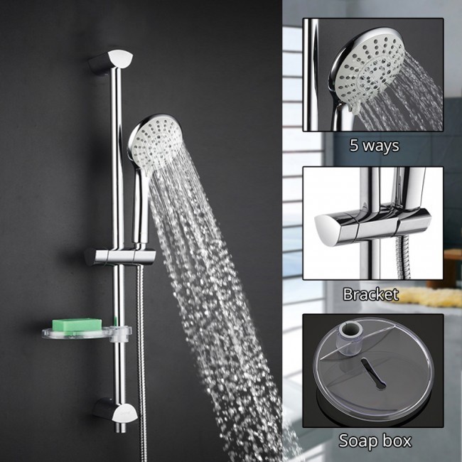 Приобрести gappo душевой гарнитур g8012 с мыльницей, хром 88618