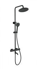 Душевая система с термостатом WONZON & WOGHAND STAY 1, Черный матовый (WW-B3051-A1-MB)