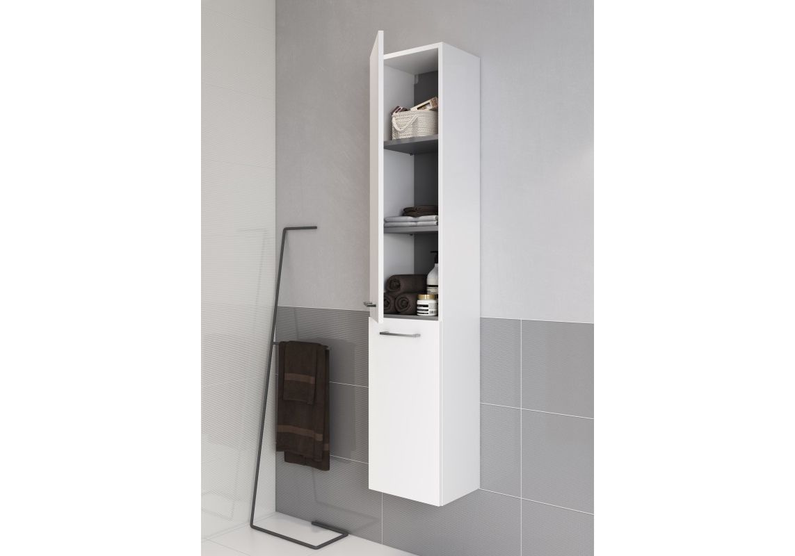 Приобрести пенал подвесной cersanit lara 30 см, универсальный, белый