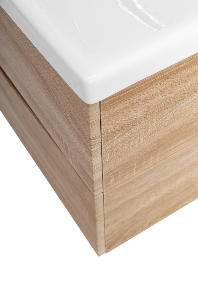 Приобрести belbagno тумба с раковиной marino-cer 100 см, подвесная rovere bianco, белая раковина