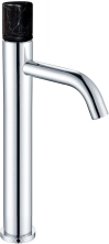 Boheme Смеситель для раковины Stick, высокий, хром\черный 122-CR-MR-B