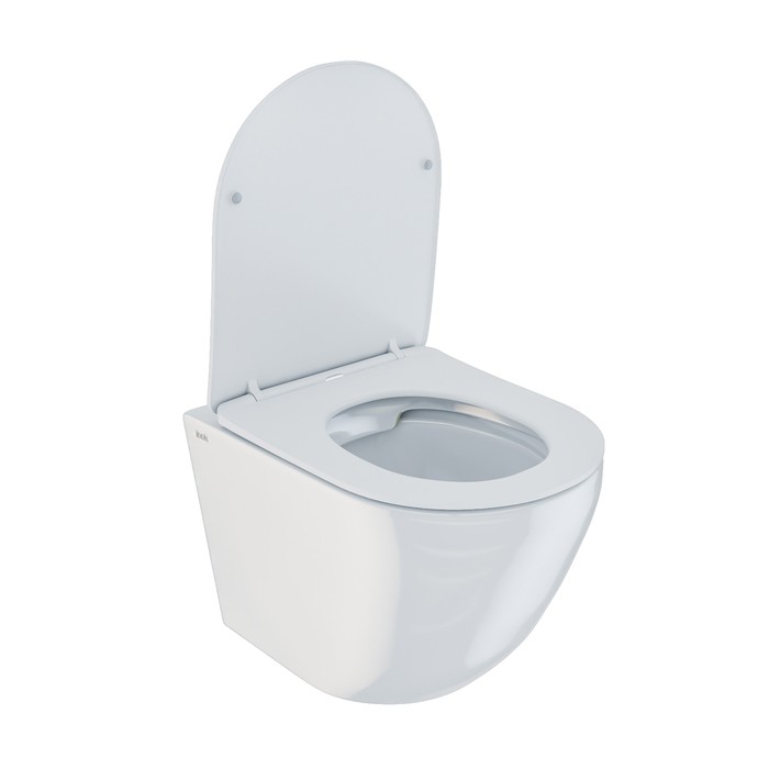 Приобрести iddis унитаз подвесной безободковый blanco, с тонкой быстросъемной крышкой микролифт, blardsei25