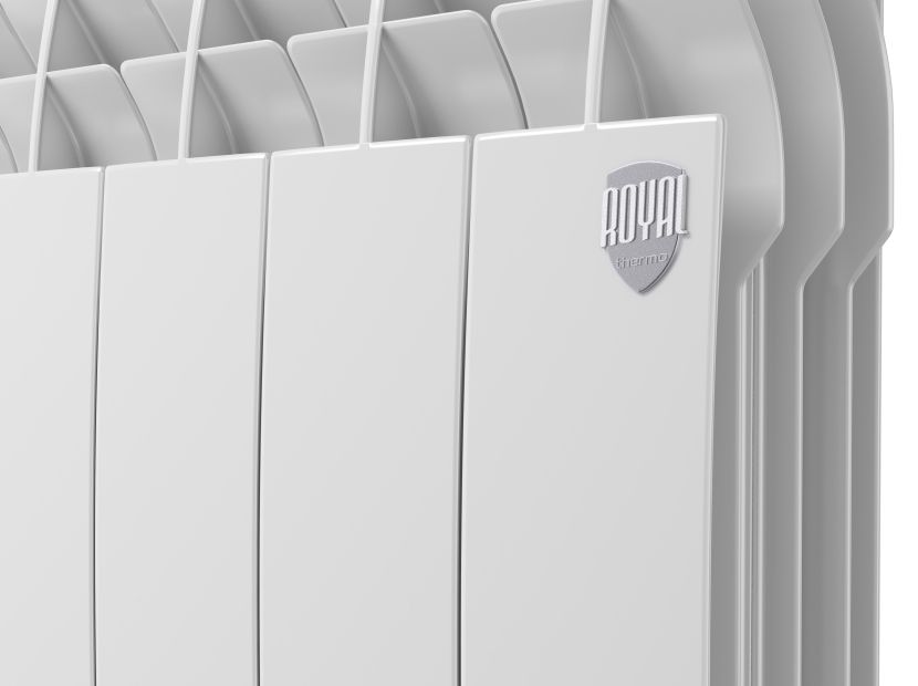 Приобрести royal thermo радиатор алюминиевый biliner alum 500 ( белый ) - 12 секц.