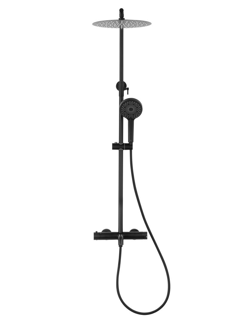 Приобрести душевая система wonzon & woghand stick, черный матовый (ww-88739017-mb)