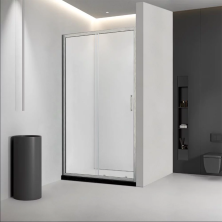 Veconi Душевая дверь Vianno 110х195 см, никель, прозрачное VN46BC-110-01-C5