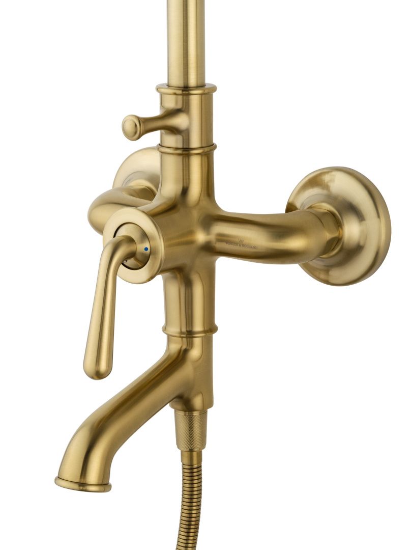 Приобрести душевая система wonzon & woghand steam, брашированное золото (ww-88739008-bg)