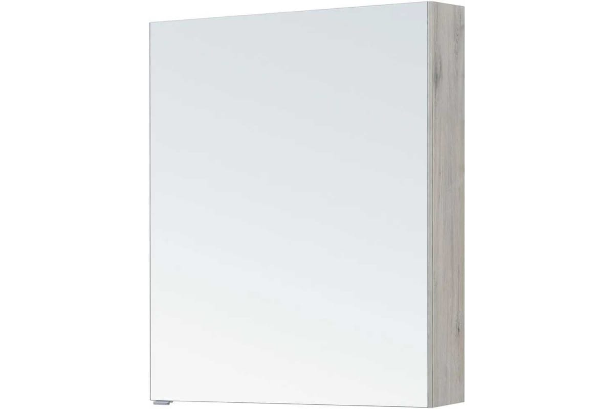 Приобрести aquanet зеркальный шкаф алвита new 70 см, дуб веллингтон белый