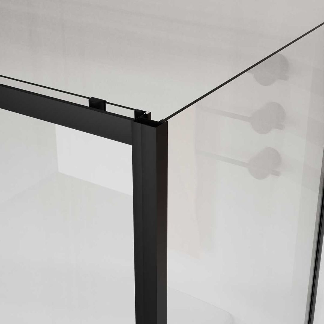 Приобрести vincea душевое ограждение city 90х110 см, прозрачное, черное vsr-5ct9011clb