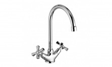 LEMARK Смеситель для кухни Benefit с поворотным изливом, двухвентильный, хром LM2505C