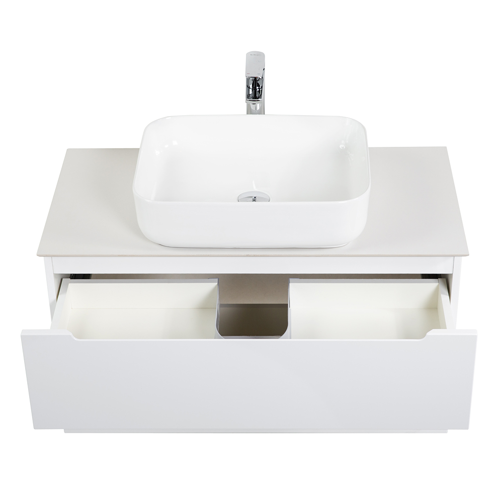 Приобрести belbagno тумба со столешницей etna 100 см, подвесная с накладной раковиной bianco lucido