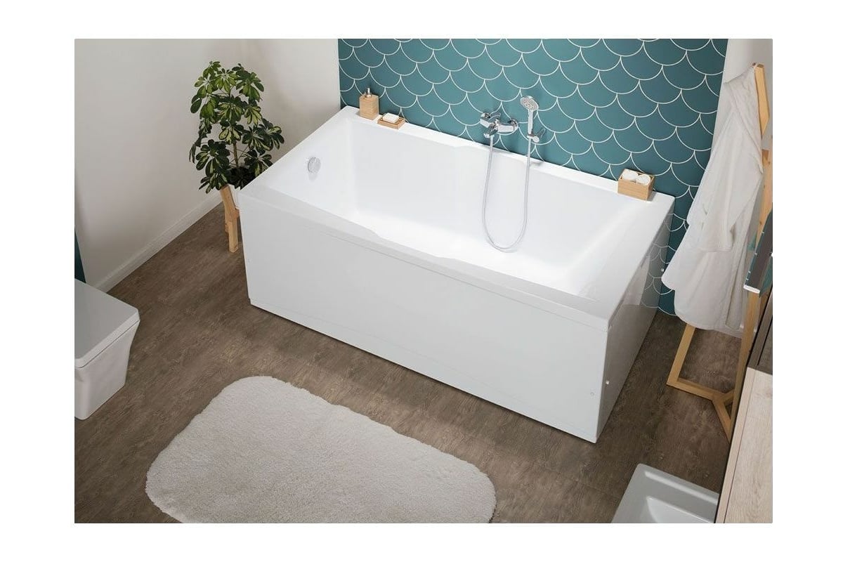 Приобрести aquanet акриловая ванна vega 190x100 см, белая