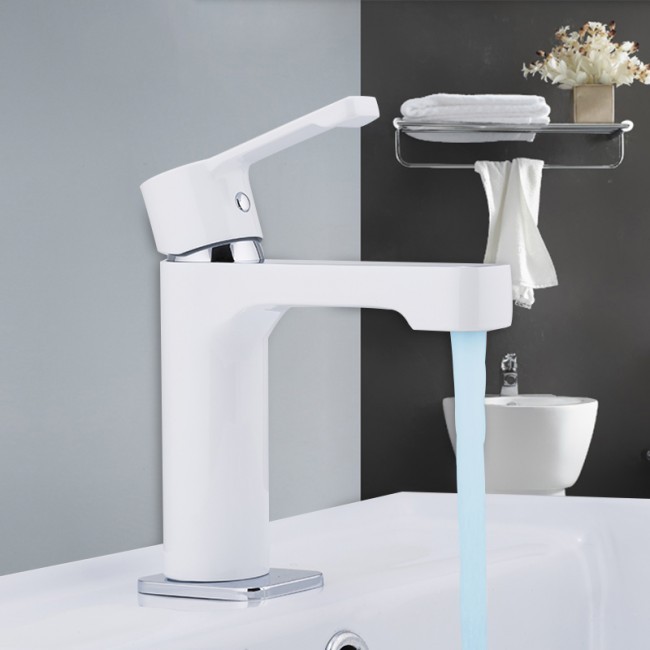 Приобрести gappo смеситель для раковины g1002-8, белый\хром 94943