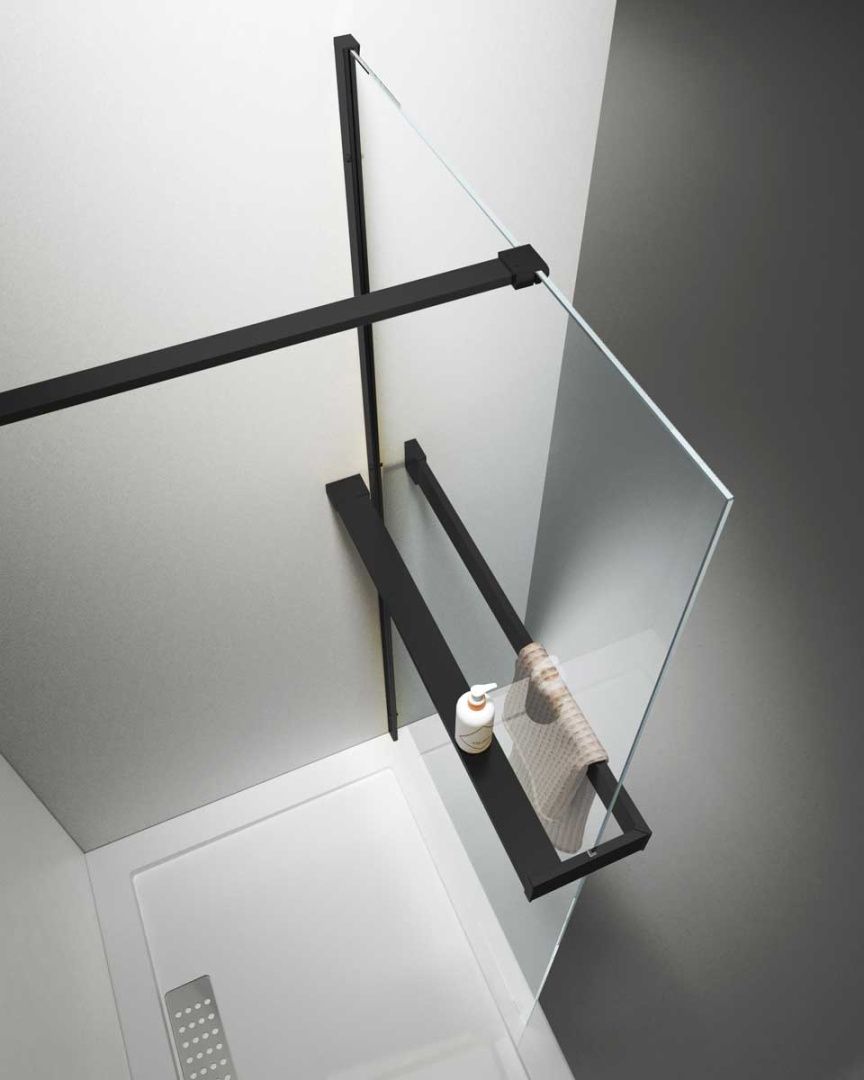 Приобрести vincea душевая перегородка walk-in 100 см, черная vsw-4hr100clb