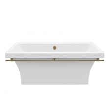 AQUA DE MARCO Отдельностоящая ванна Crete 178x79см, белая\бронза 1180WBKRI