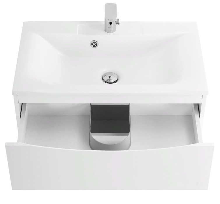 Приобрести тумба подвесная с раковиной belbagno marino-750-2c-so-bo-p 75 см, bianco opaco