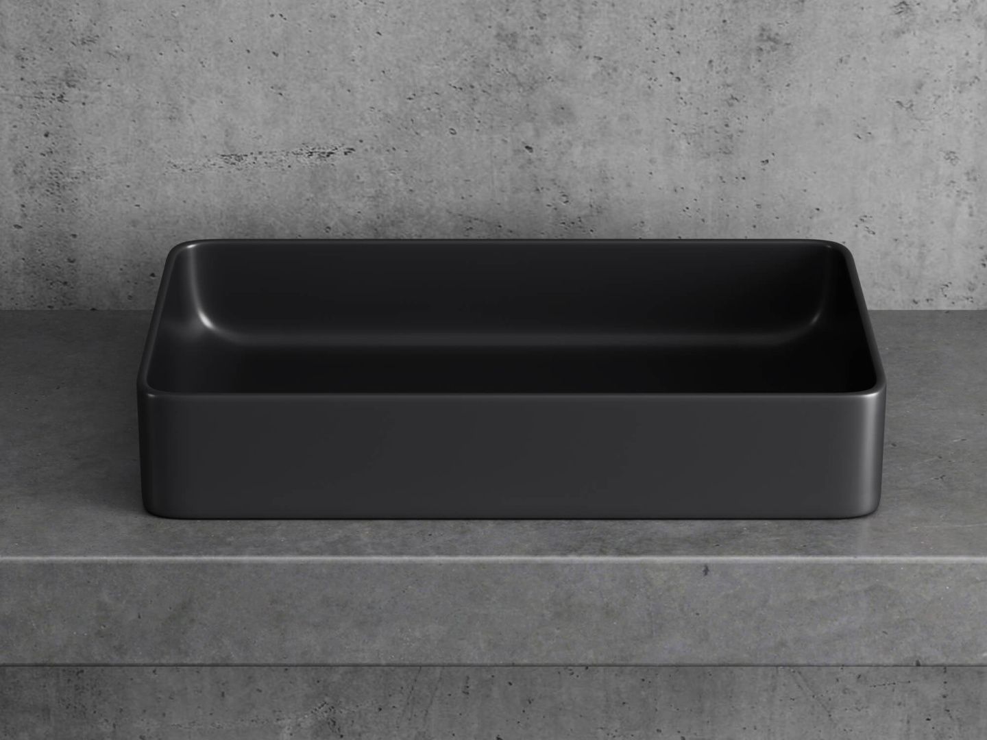 Приобрести hayzburg накладная раковина чаша 61х35 см, черный матовый hb-0038mb