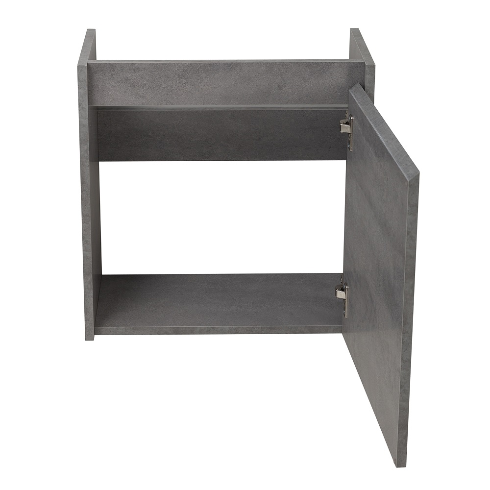 Приобрести belbagno тумба с раковиной kraft mini 50 см, подвесная cemento grigio правосторонняя, белая раковина