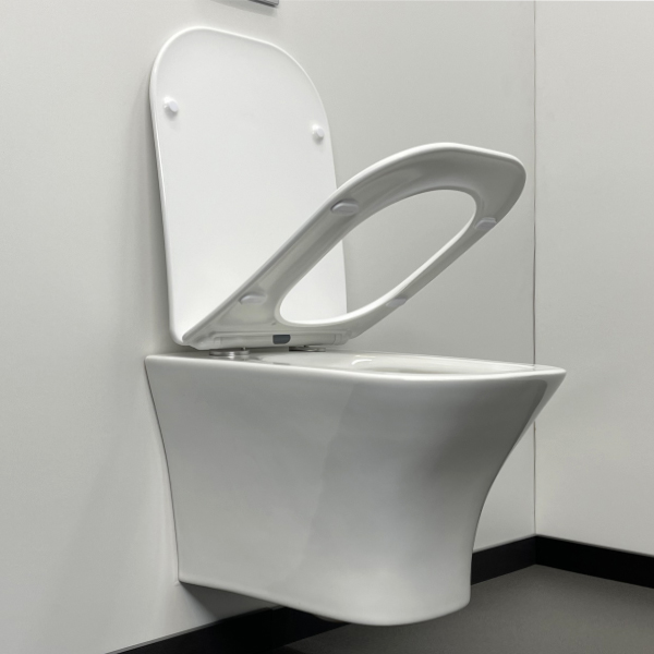 Приобрести comforty подвесной унитаз 110 безободковый, сиденье дюропласт softclose тонкое, быстросъёмное