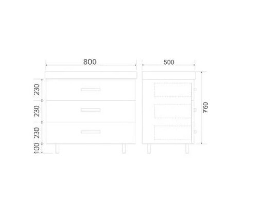 Приобрести mirsant тумба напольная fuji 80\2 80 см с раковиной deep-80 см ут000062544